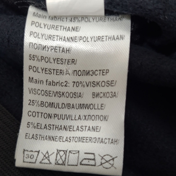 NOEN Faux Leather Front Jersey Back Leggings Black Size 10 US - Picture 7 of 10